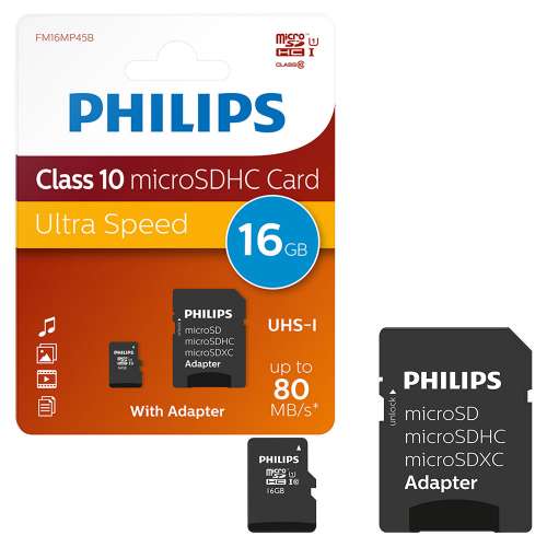 SDHC Philips SD-Karte Class 10 16 GB 