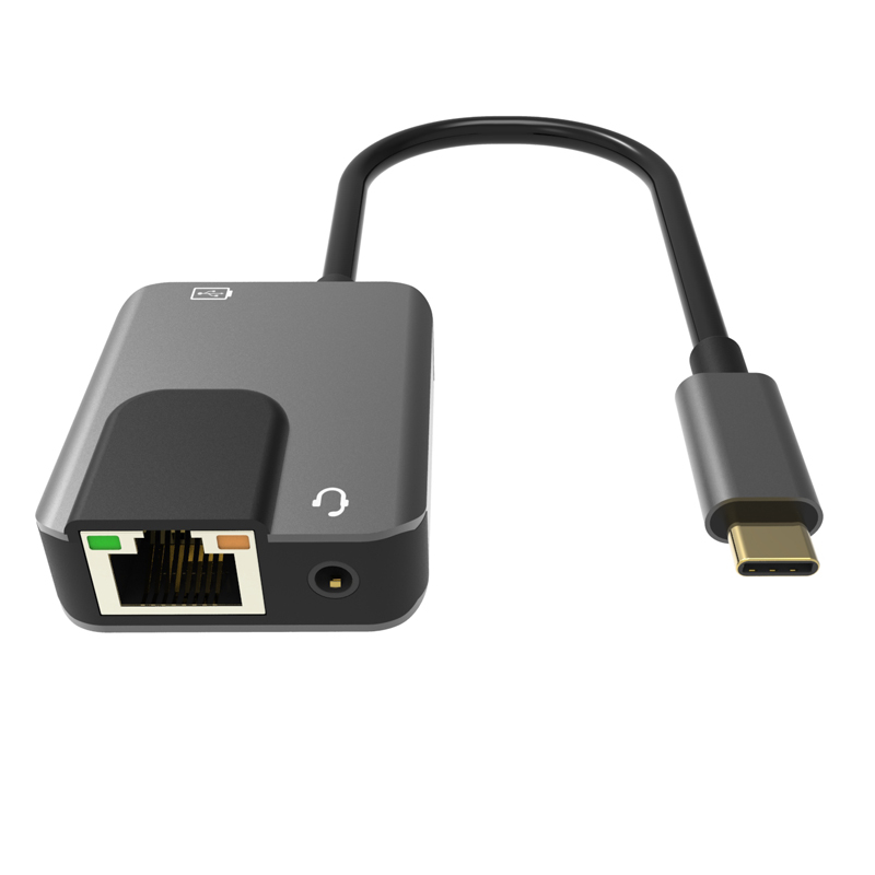 VCOM 2020 New 3 Output USB Type C Docking with RJ45 Ethernet USB C PD 3.0 AUX