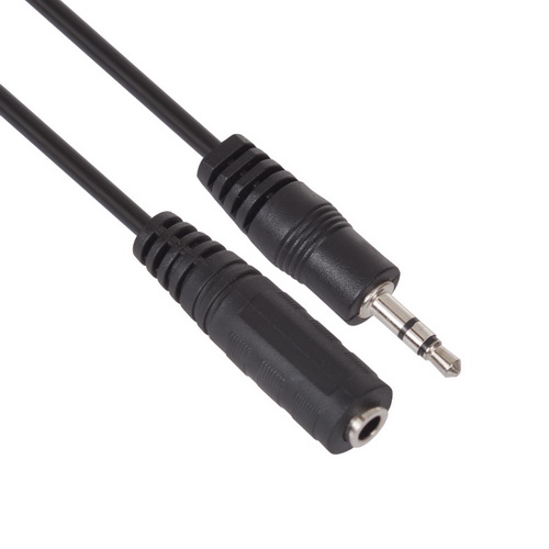 Audio stereo interconnect cable with 1/8