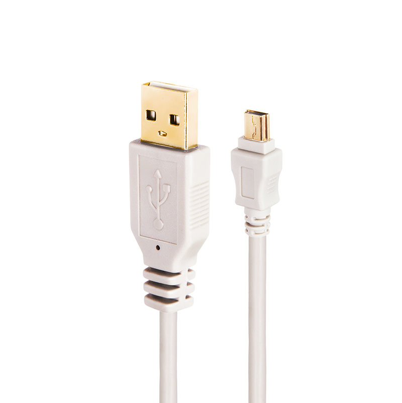 USB 2.0v A to Mini (Type B) Cable | 1.5Mtrs